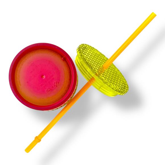 Starbucks 24 oz Sunset Grid Plastic Tumbler – Yellow to Pink Gradient - Picture 4 of 4